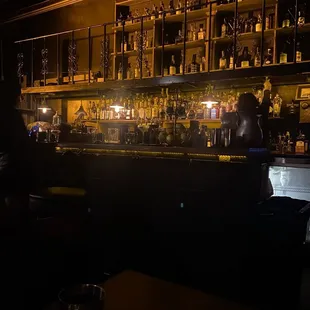 Cool low lighting makes you feel all the feels of the prohibition era