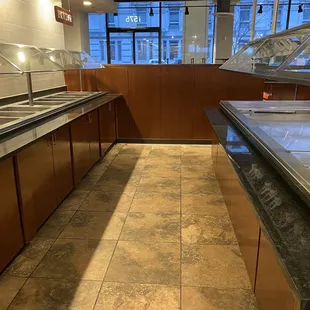 Sad but necessary! No more hot/cold bars right now