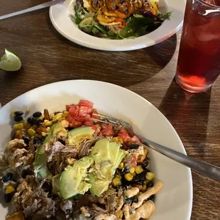 Thai Bowl and south west bowl - yummy!