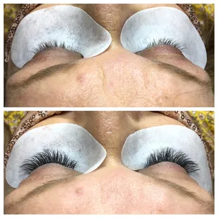 Volume eyelash extensions