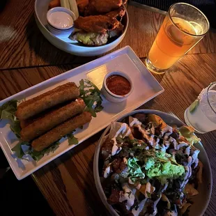 Factory Loaded Nachos&apos;, Mozz Sticks, Crispy Buffalo Wings