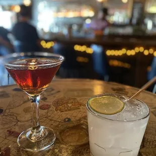 Manhattan and Gin &amp; Tonic