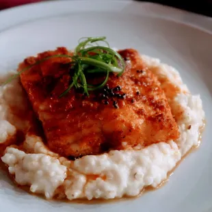 Alabama Chanin, Friends of the Cafe Dinner 8/24/2017, Chef Asha Gomez Kerala Fish Curry w/ kichidi grits &amp; tempered mustard oil