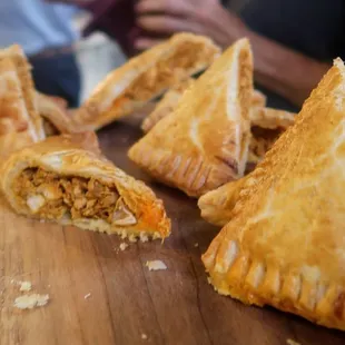 Alabama Chanin, Friends of the Cafe Dinner 8/24/2017, Chef Asha Gomez Curry Chicken Samosa Pockets