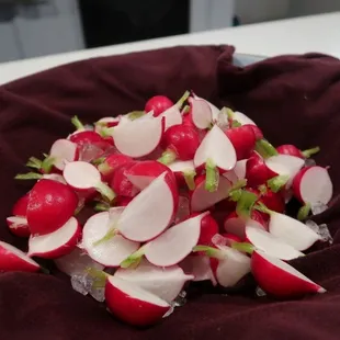 Friends of the Factory 4/15/2017, Chef Scott Peacock fresh radishes with butter