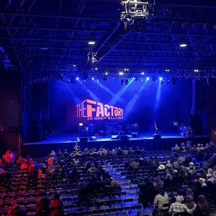 the stage and audience