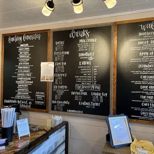 Menu as of October 2024