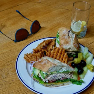 Tuna sandwich from the weekday lunch line