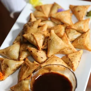 A member favorite! We serve samosas for private events and as a dining room starter. Come try them today!
