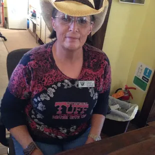 Miss Alice the volunteer for the school house