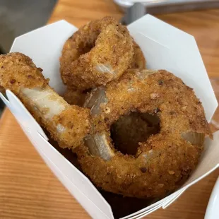 Delicious onion rings