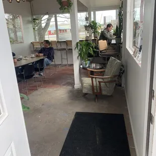 Inside view from exit