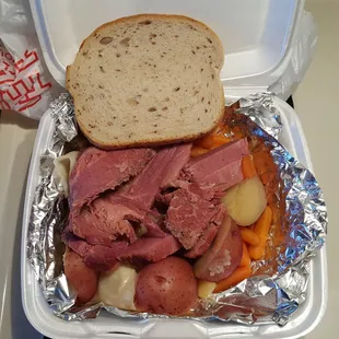 Corned Beef Dinner for St Patty's Day