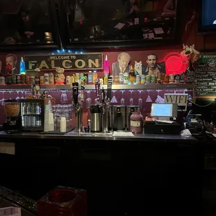 a bar with a lot of liquor