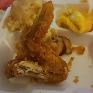 Chicken wings breakfast