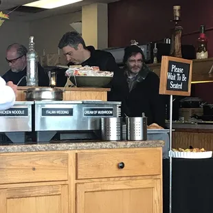 Buffet was popular. A ton of choice and kept full.