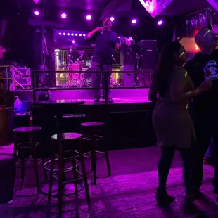 a man and a woman dancing