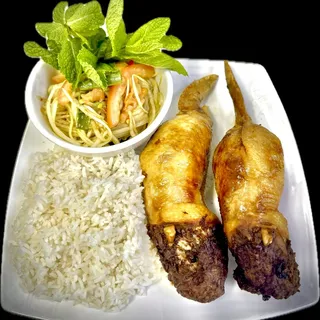 Cambodian stuffed chicken wings
