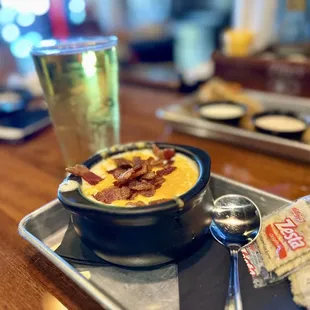 Potato soup, loaded!