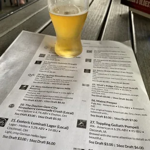 Look at this adorable 5oz glass of Saugatuck blueberry lemonade shandy!