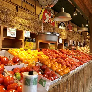 a variety of fruits and vegetables