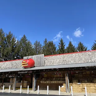 Outside - very convenient parking.