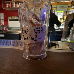 This place provides free earbuds! I love love love when establishments go out of their way to take care of their customers.