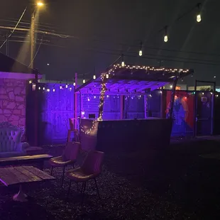 the outside of the venue