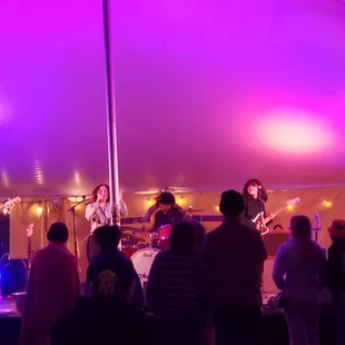 music under the tent!