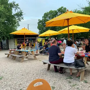 Outside tables