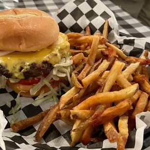 The Farm Boss burger. Delicious!  The pork, beef blend was so good
