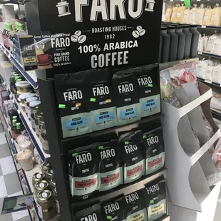 Some of the Amish food available for purchase inside of the market.