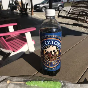 Root beer and rock candy! Seating is outdoors or you can take your food to go!