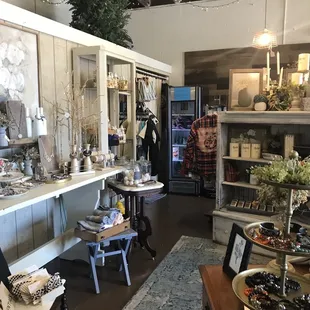 the inside of the store