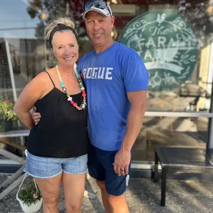 The owners of The Farm Table, Robyn and Chris.