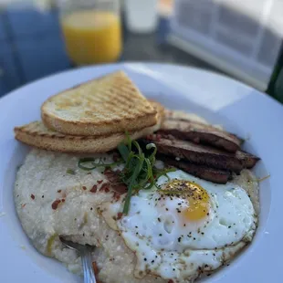 Pork belly Grits