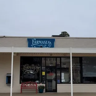 the front of the restaurant