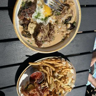 Chicken &amp; biscuits and smash burger