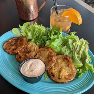 Fried Green Tomatoes.  Delicious.  Idgie Threadgood would be proud.