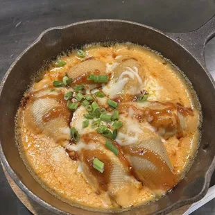 Brisket stuffed shells