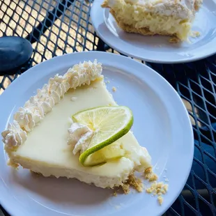 Key lime &amp; Coconut creme Pies