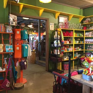 the inside of the store