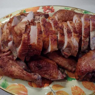 Local, pre-cut turkey that I purchased and cooked