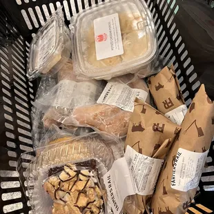 a basket of food