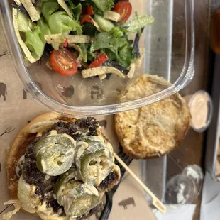 Three Pepper Burger
