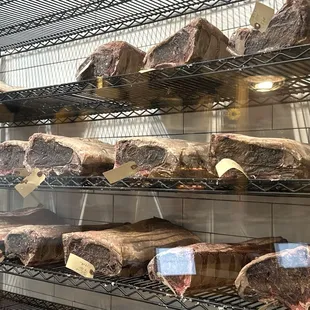 Aging beef