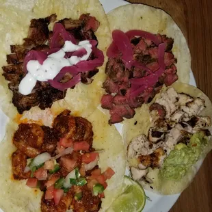 a plate of mexican food
