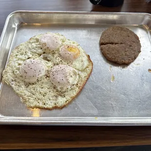 Eggs and sausage