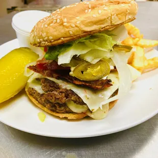 Farmhouse Spicy Jalapeño Burger