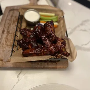 Blueberry bbq wings